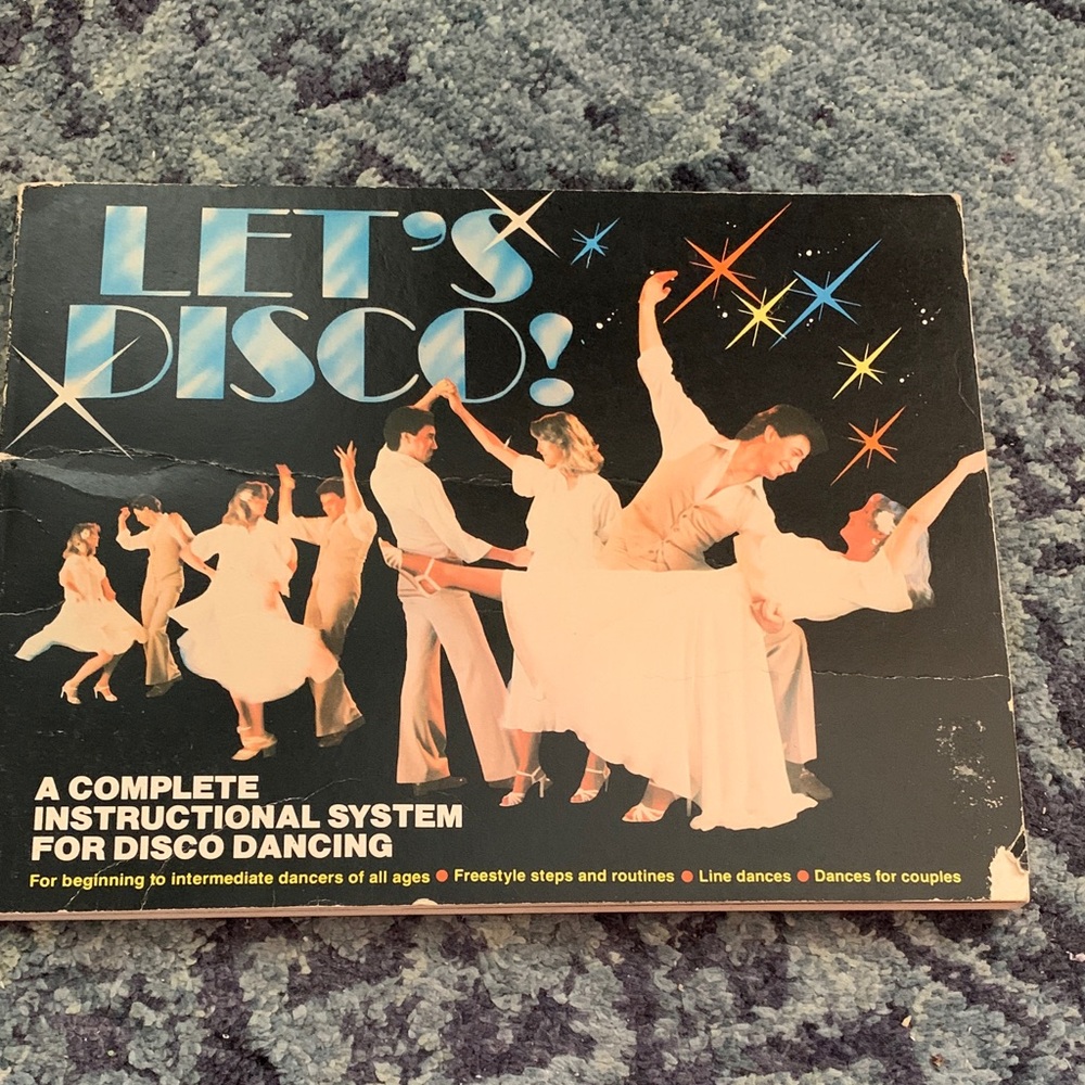 1978 Disco Dancing instructional 90 page book in black and white pictures